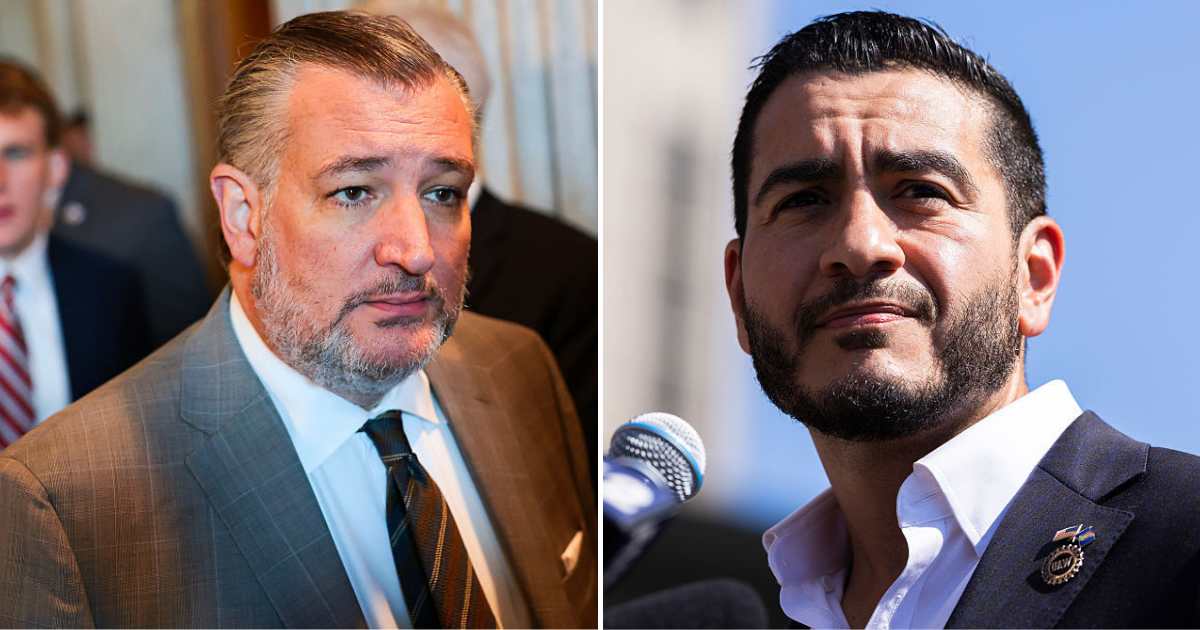Senator Ted Cruz accused Dr Abdul El-Sayed of Muslim Brotherhood links as Democrats boycotted a Senate hearing they called anti-Muslim (Getty Images)