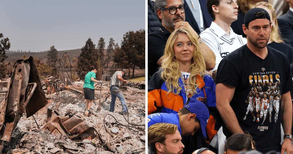 Sydney Sweeney reportedly returned to Spokane with Scooter Braun to help wildfire victims after fires affected members of her own family (AP Photo/Getty Images)
