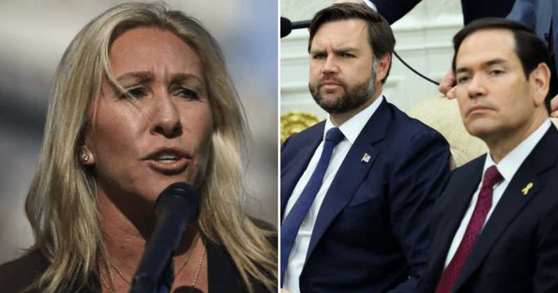 Marjorie Taylor Greene says Trump officials backing Iran War, Epstein cover-up won't win in 2028