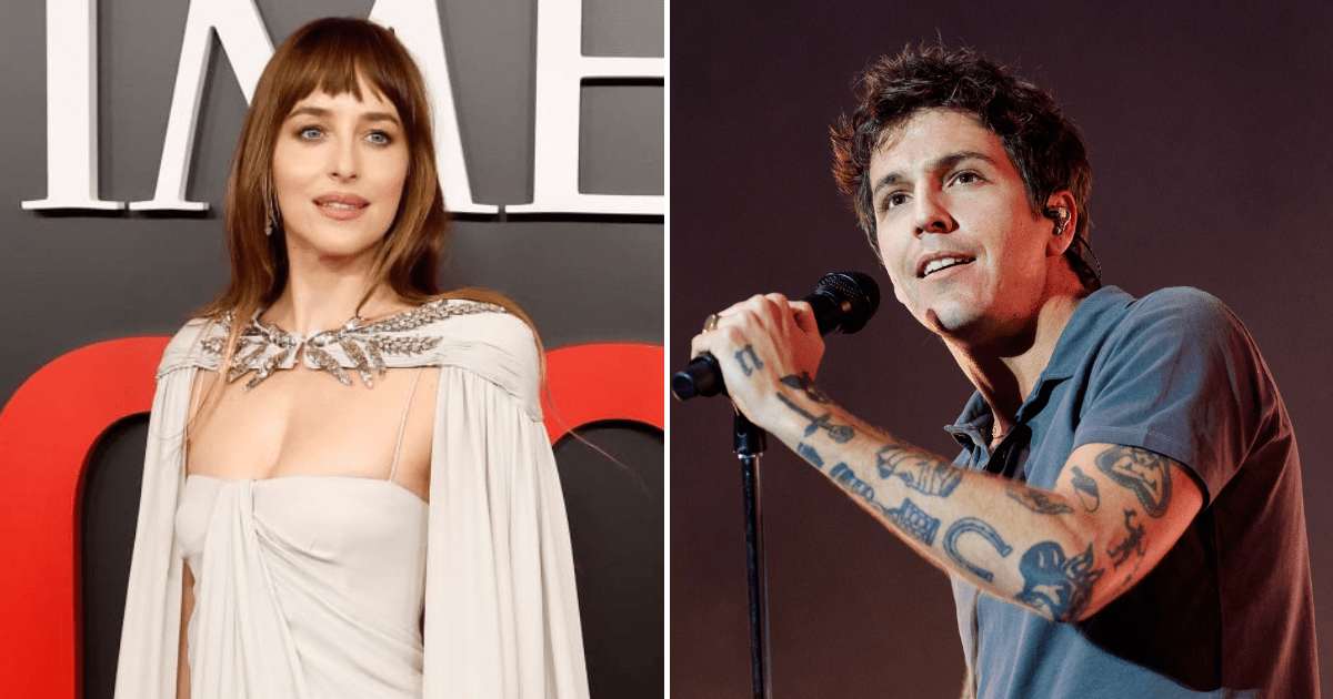 Role Model said he had considered 'a lot of names' before Dakota Johnson recorded her spoken word cameo for 'Love I You' (Taylor Hill/WireImage, Erika Goldring/Getty Images)