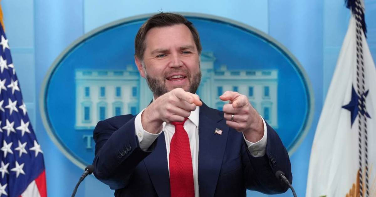 Vice President JD Vance gestures as he speaks to reporters in the James Brady Press Briefing Room at the White House, Thursday, June 18, 2026, in Washington (AP Photo/Jacquelyn Martin)