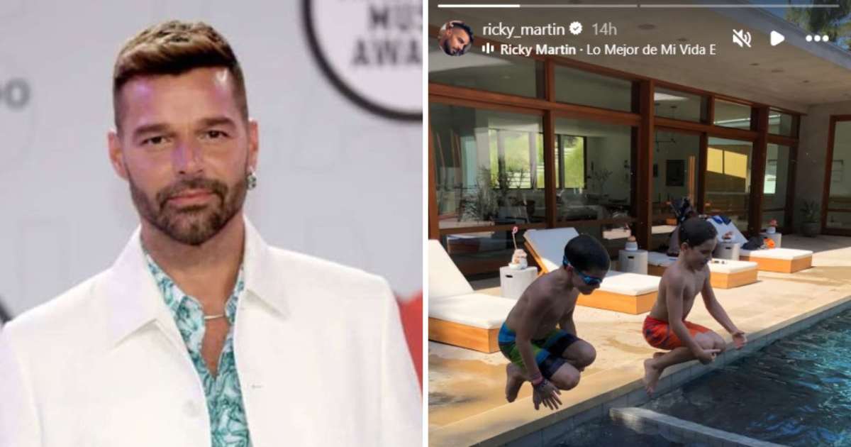 Ricky Martin celebrated his twin sons Matteo and Valentino's 18th birthday by sharing a rare photo on social media (Getty Images, @ricky_martin/Instagram)