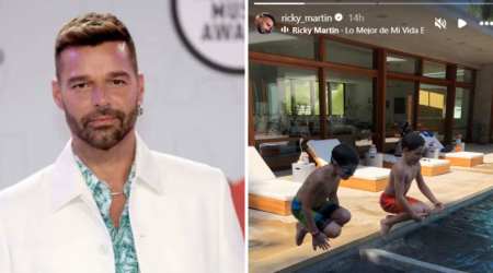  Ricky Martin celebrates twin sons Matteo and Valentino's 18th birthday with rare photo