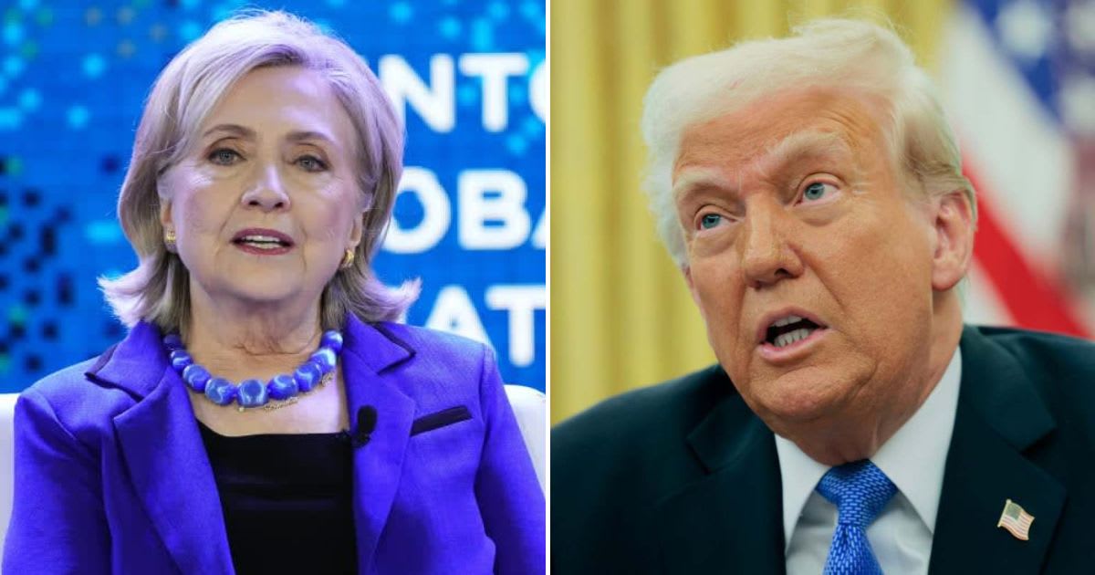Former Secretary of State Hillary Clinton blasted the White House makeover, saying President Donald Trump's decor resembled Saddam Hussein's palaces in Iraq (Getty Images)