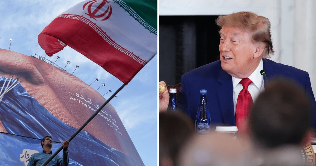 A social media rumor claims Iran will open the Strait of Hormuz if President Donald Trump admits to a 2020 election defeat (AP Photo, Getty Images)
