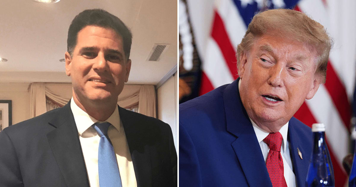 Ron Dermer, the former Israeli ambassador to the US known as 'Bibi’s brain', has flown to Washington as Israel faces mounting pressure over Donald Trump’s Gaza deal (@SteveKingIA/X, Getty Images)