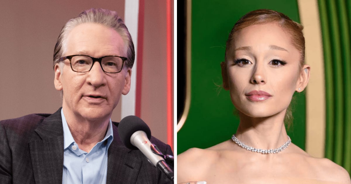 Bill Maher shared a joke on Ariana Grande’s appearance during the opening monologue of his August 7 show (Getty Images)