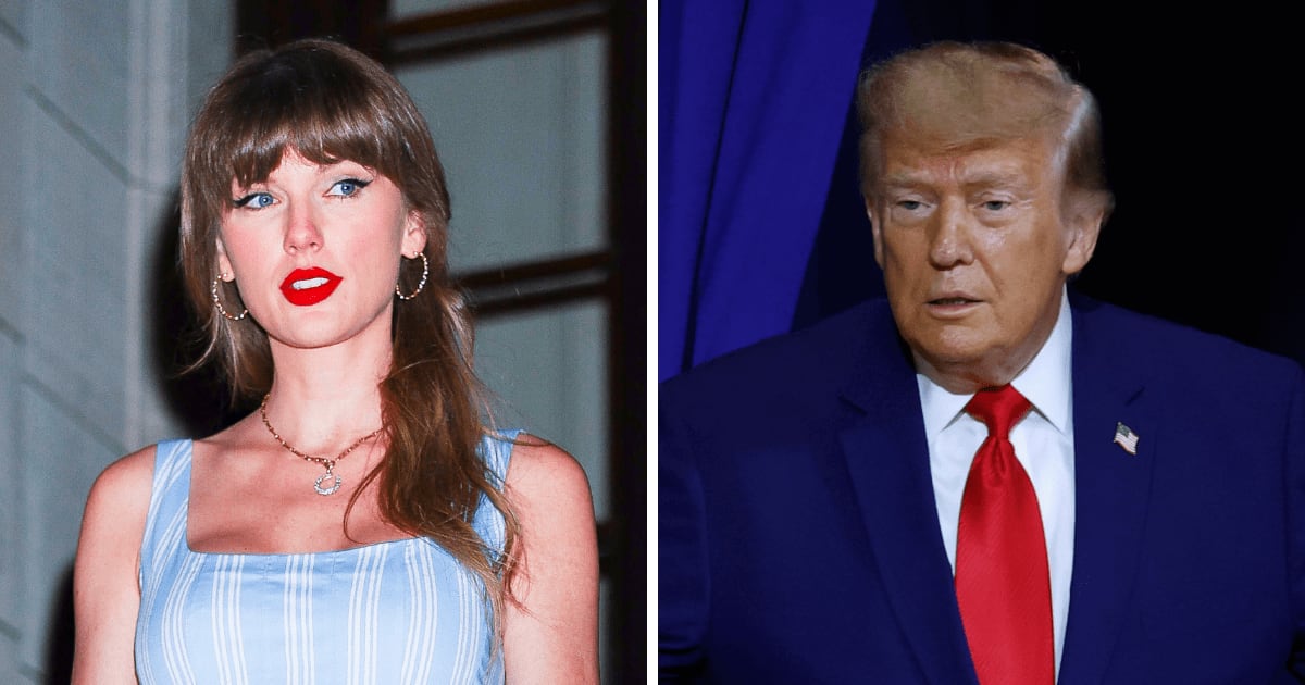 Taylor Swift’s songs have disappeared from several Team Trump TikTok videos after the account used her music (AP Photo, Getty Images)