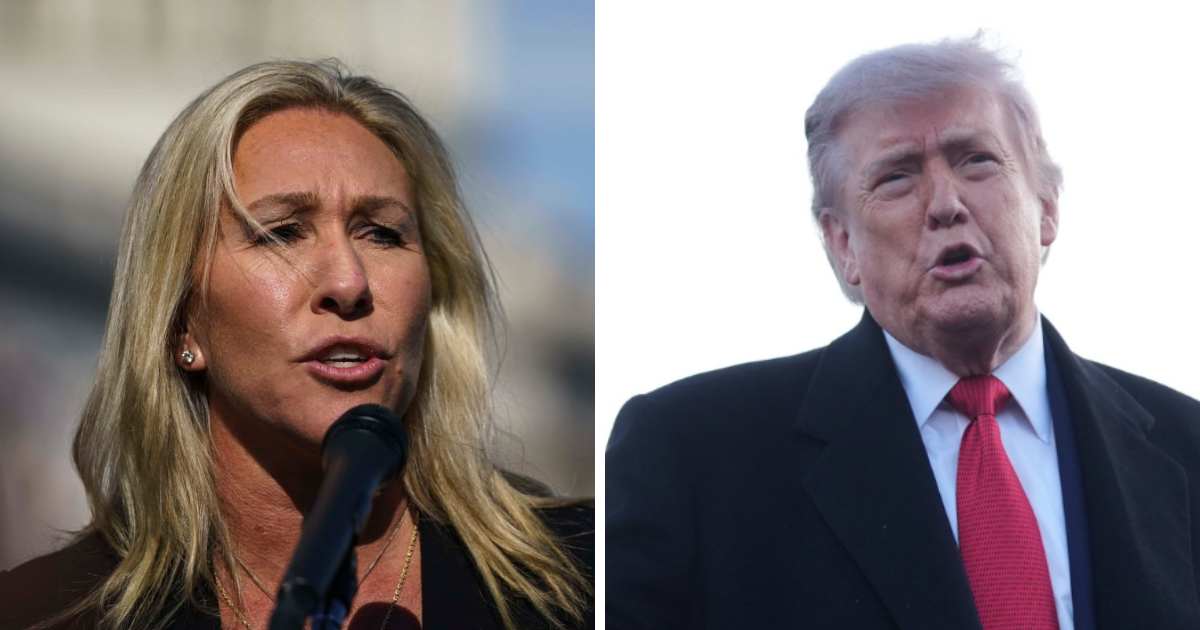 Marjorie Taylor Greene responded to President Donald Trump’s recent warning that Republicans could struggle to win future elections if Democrats regain power and Republicans fail to pass the SAVE America Act (Getty Images)