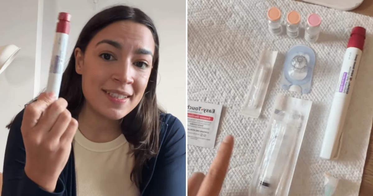 Rep Alexandria Ocasio-Cortez began her egg-freezing journey and got candid on Instagram, sharing a video of herself injecting hormones during the process (AOC/Instagram)
