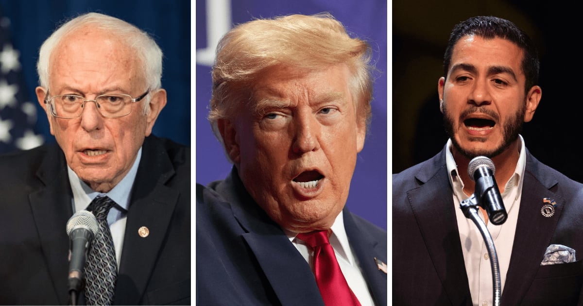 Bernie Sanders said 'you have President Trump, who is in many ways an authoritarian type, and he is going to go after El-Sayed' (Getty Images/AP Photo/Getty Images)