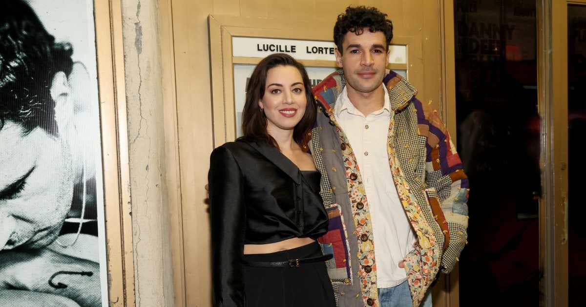 Aubrey Plaza reportedly welcomed a baby girl with Christopher Abbott and was later spotted with her newborn in New York City (Dia Dipasupil/Getty Images)