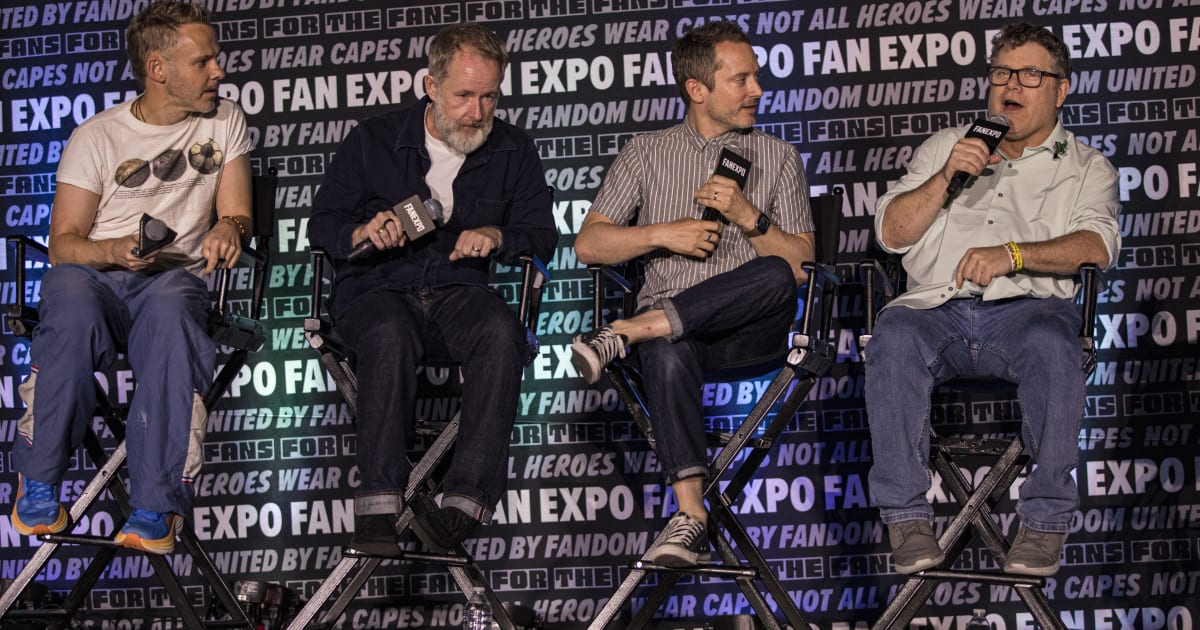 The four 'Lord of the Rings' stars reunited for drinks and conversation in Cambridge (Daniel Knighton/Getty Images)