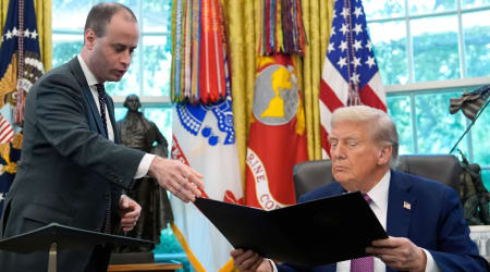 Trump taps Will Scharf, top aide on ballroom project and staff secretary, as new WH counsel