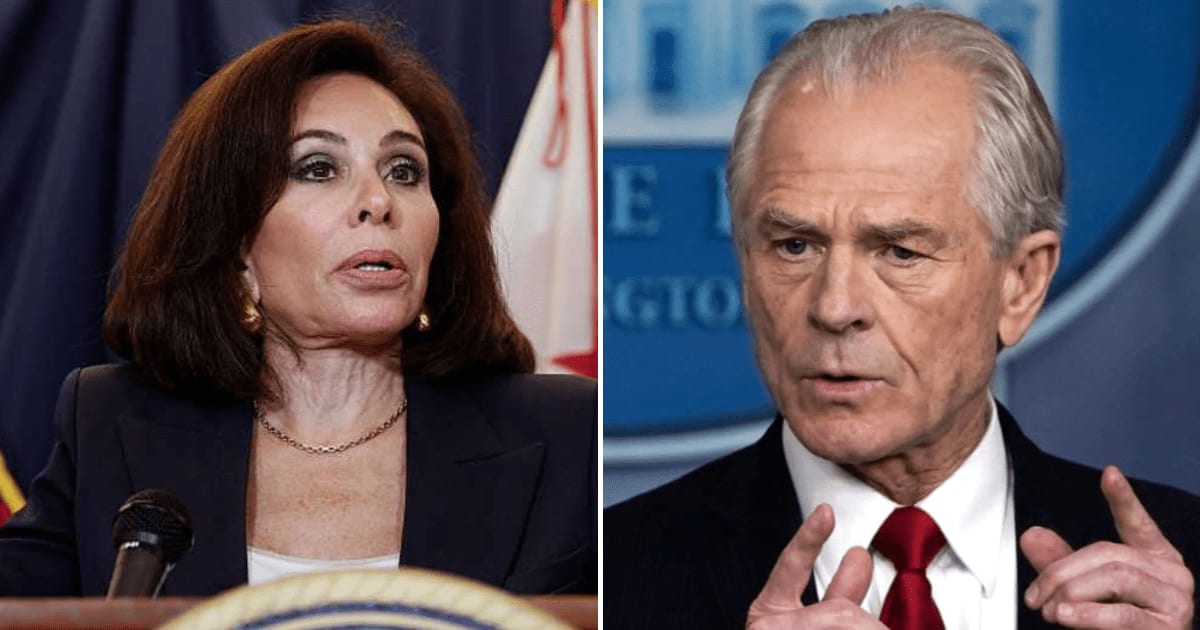 Peter Navarro lashed out during Steve Bannon's War Room, accusing Jeanine Pirro of keeping a Jan 6 prosecutor in office. (Getty Images)