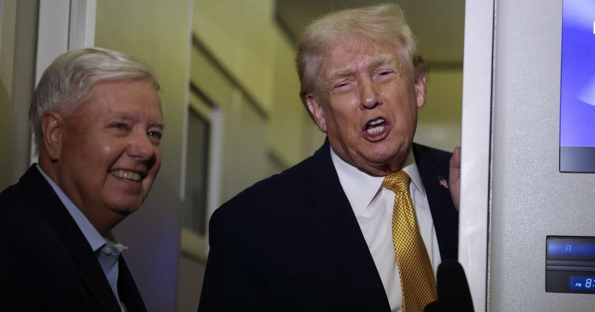The Senate's Russia sanctions bill is facing new scrutiny over a provision critics say could significantly expand President Donald Trump's tariff authority. (Joe Raedle/Getty Images)