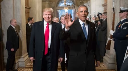 'I can't believe I didn't think of that': Obama takes aim at Trump's Oval Office