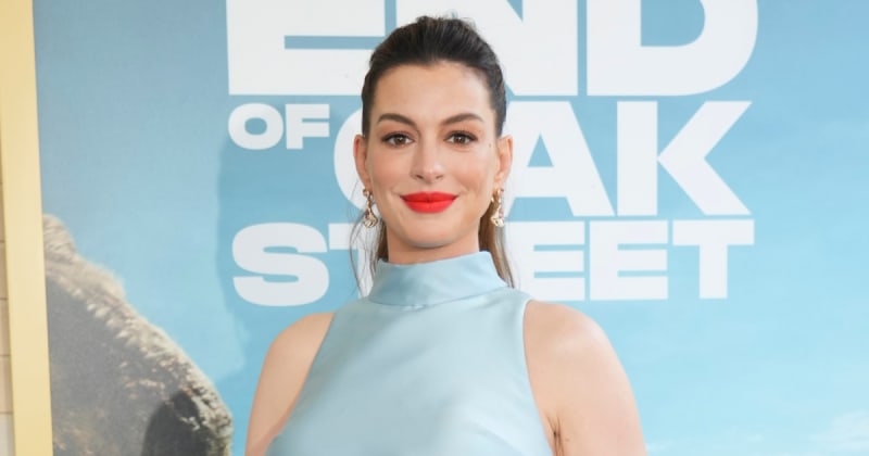 Anne Hathaway reacts to fake pregnancy rumors after baby bump photos from latest outing go viral