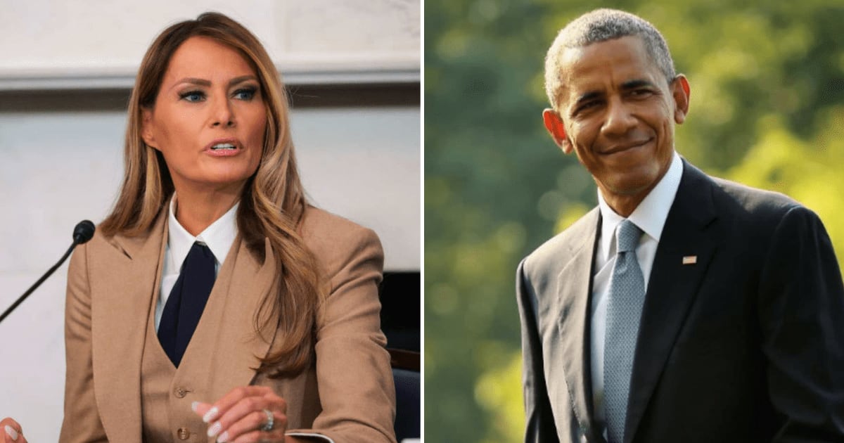 Social media posts claimed Melania Trump said Barack Obama had a makeshift mosque in the White House (Getty Images)