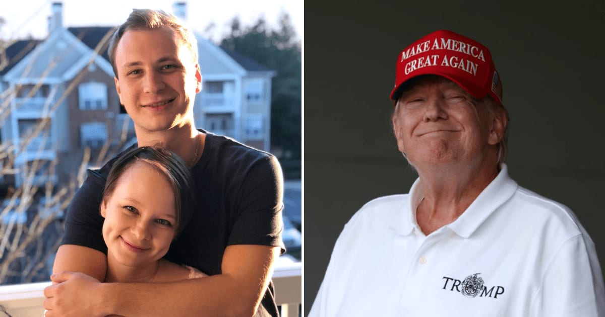 Robert Gilman's sister Lexie Hudson thanked President Donald Trump for intervening, saying his actions saved her brother's life after 1,666 days in Russian detention (AP Photos, Getty Images)