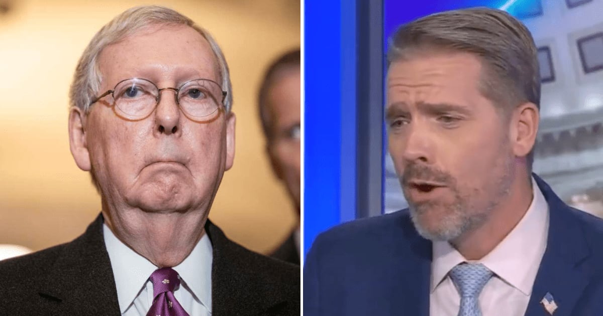 Scott Jennings said Mitch McConnell is recovering at home and sounded 'a lot better' after speaking with the Kentucky senator by phone (Getty Images, @CurtisHouck/X)