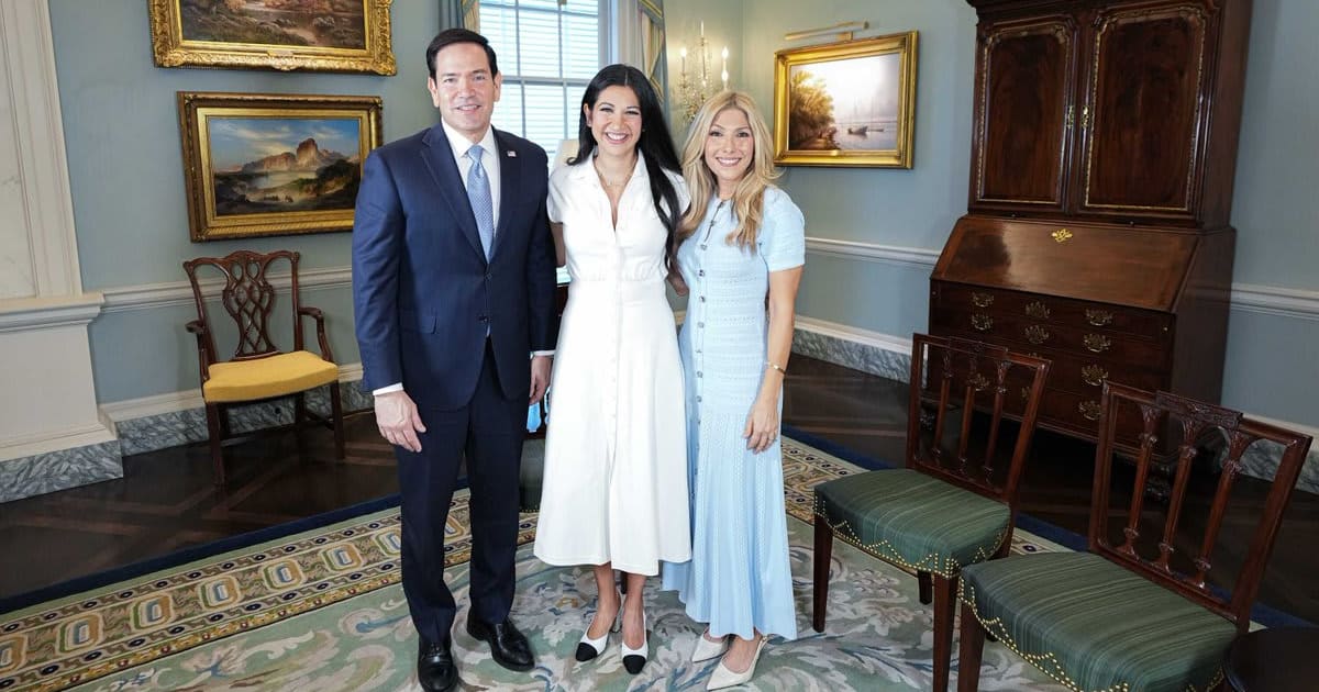 Marco Rubio and wife Jeanette get hilariously candid on the podcast with Katie Miller released August 11. (Marco Rubio/X)