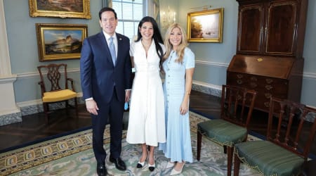 'Sharks in Reflecting Pool': 5 moments serious Marco Rubio got hilariously candid with Katie Miller