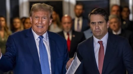 'I don't know what you mean': Todd Blanche dodges when pressed on Trump's pool case