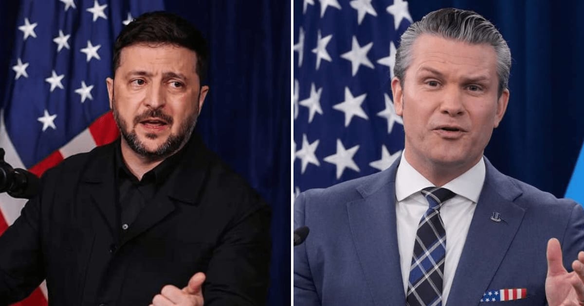 Pete Hegseth allegedly discovered a $50M Cayman Islands account linked to Zelenskyy (Joe Raedle/Getty Images)