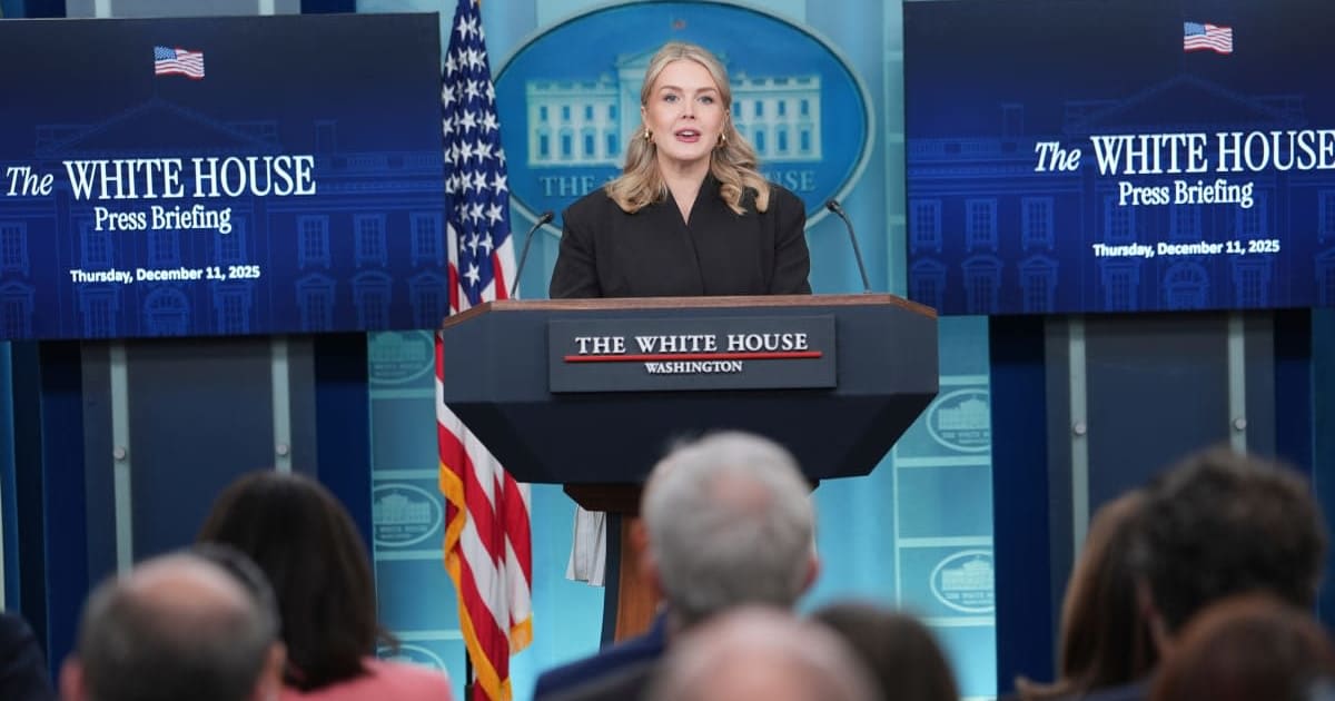 Karoline Leavitt will step down as White House press secretary at the end of August (AP Photo/Evan Vucci)