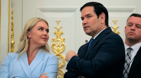 Karoline Leavitt’s repost before exit as WH press secretary puts Marco Rubio in focus