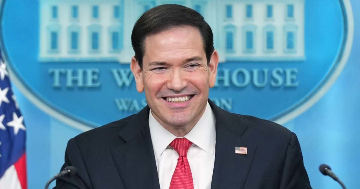 Secretary of State Marco Rubio speaks during a press briefing in the James Brady Press Briefing Room at the White House in Washington, Tuesday, May 5, 2026 (AP Photo/Mark Schiefelbein)