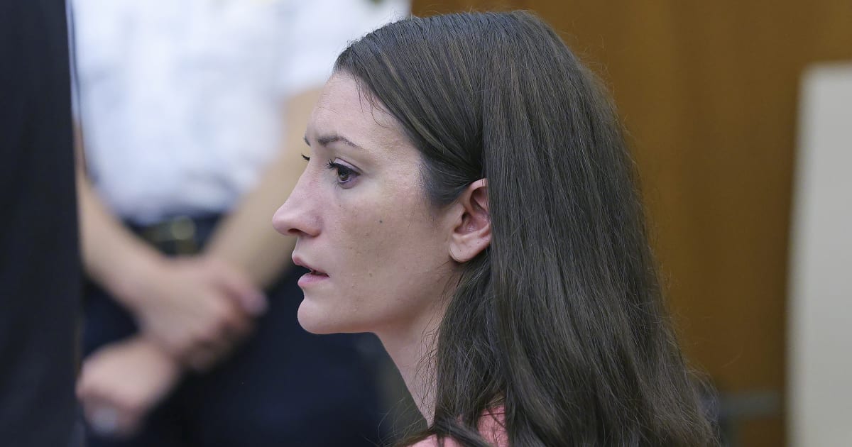 Lindsay Clancy sits in court for her murder trial at Plymouth Superior Court in Plymouth, Mass., Monday, Aug. 3, 2026 (Greg Derr/The Patriot Ledger via AP, Pool) 
