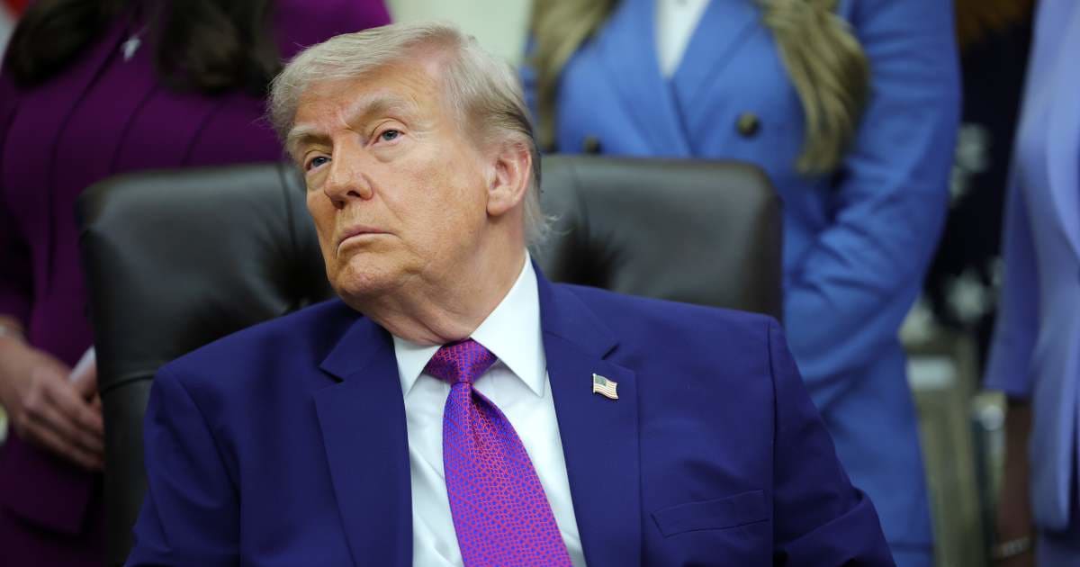 President Donald Trump speaks at an event on maternal healthcare in the Oval Office of the White House on May 11, 2026, in Washington, DC (Kevin Dietsch/Getty Images)