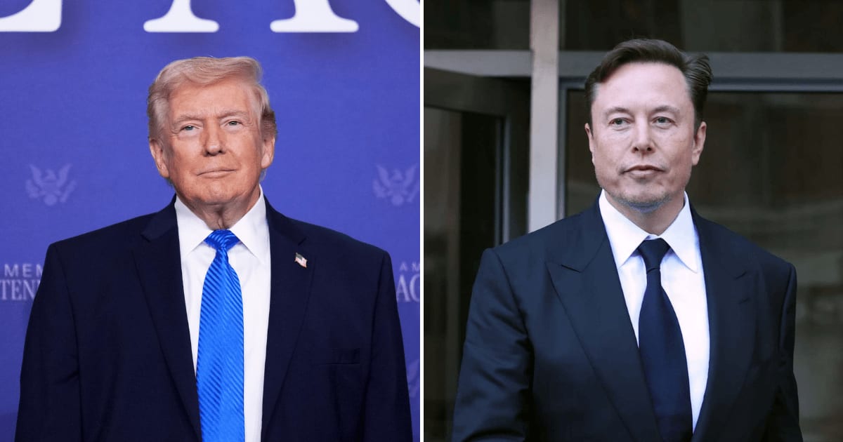 A social media rumor claims Donald Trump and Elon Musk have clashed over the alleged overpricing of the Starlink satellites (AP Photo, Getty Images)