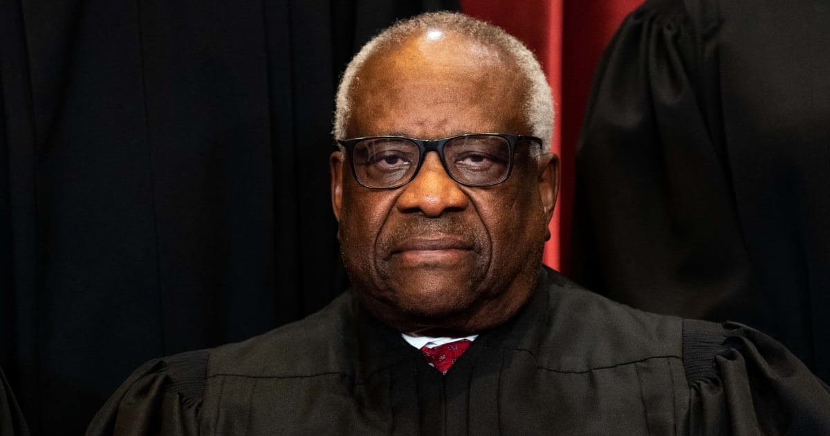 Supreme Court Justice Clarence Thomas recalled facing pressure while attending Yale Law School to embrace political positions that he believed were expected of Black Americans (Getty Images)