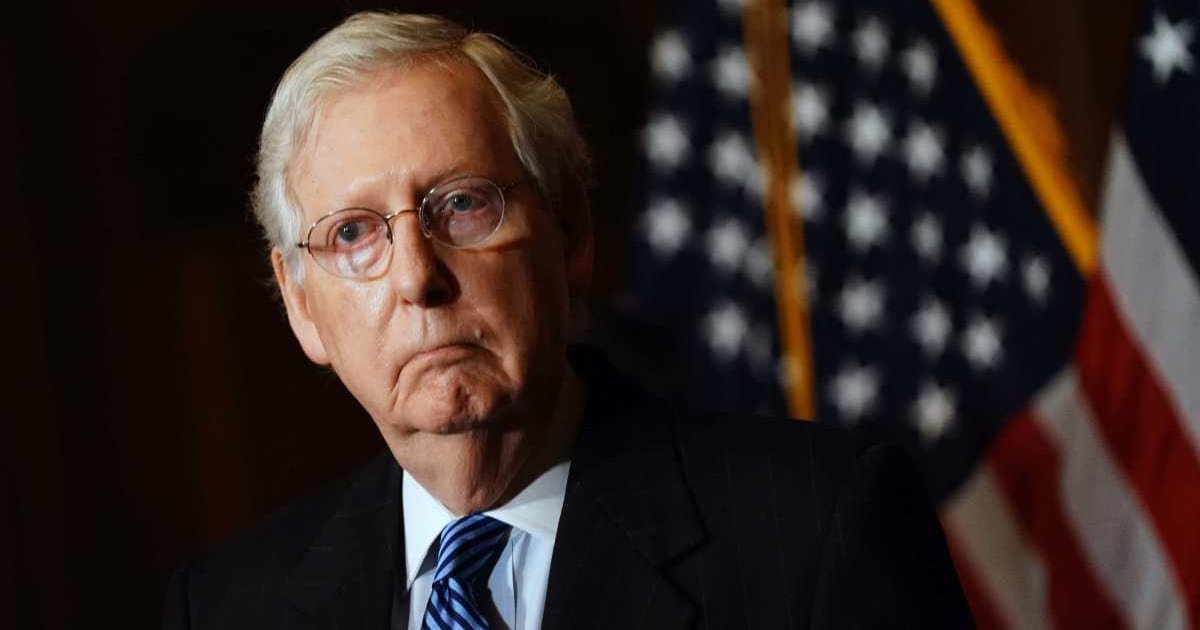 US Senate Majority Leader Mitch McConnell spent weeks away from work following a reported fall (Getty Images)