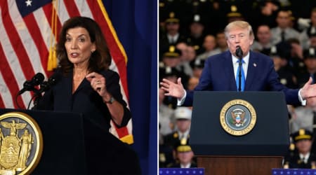 Trump says one governor is driving America's 'communist attack', it's Hochul
