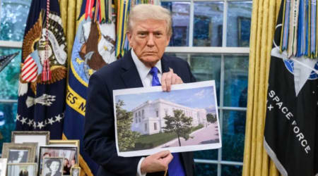 Trump calls ballroom foes ‘treasonists,’ accuses nonprofit of revealing military secrets