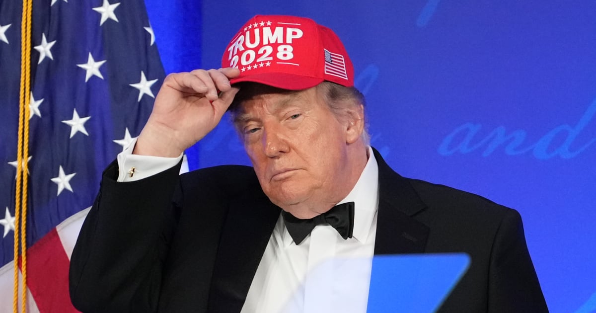 President Donald Trump speaks at the White House Correspondents' Association dinner at the Waldorf Astoria Washington DC, Friday, July 24, 2026, in Washington. (AP Photo/Mark Schiefelbein)