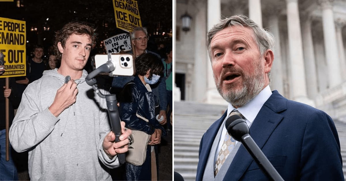Nick Shirley and Rep Thomas Massie traded barbs on X after Shirley's daycare fraud allegations (Getty Images)