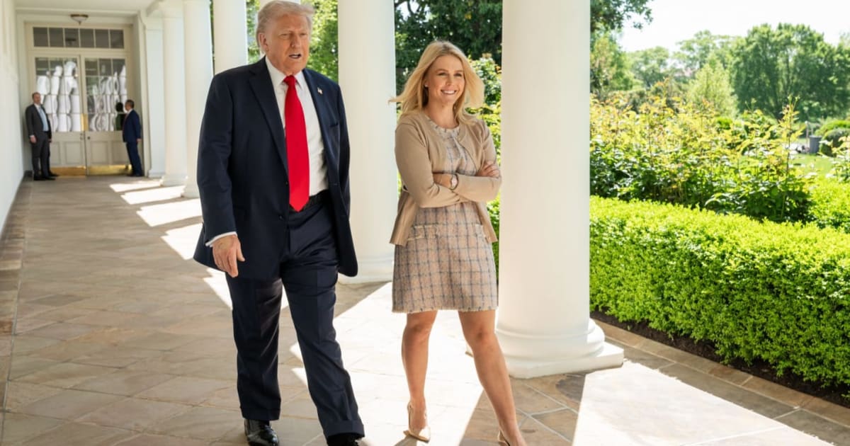 Trump pokes fun at Karoline Leavitt’s departure, joking she loves her children more than him during a lighthearted exchange. (Karoline Leavitt/X)