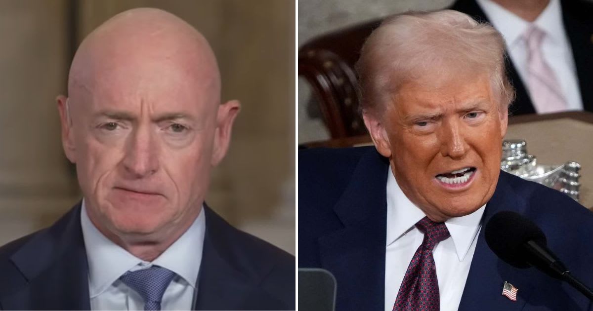 Senator Mark Kelly, who is also a retired Navy captain, blasted the president’s decision to substantially reduce the military drills with South Korea as 'shortsighted' and a 'mistake.' (Screengrab/CNN, Getty Images)
