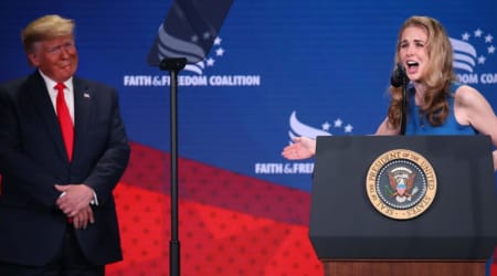Trump, Natalie Harp and a 'defenseless flying palace': Unusual aide bond now in focus