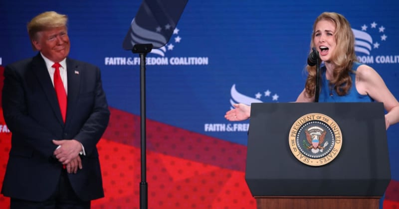 Trump, Natalie Harp and a 'defenseless flying palace': Unusual aide bond now in focus