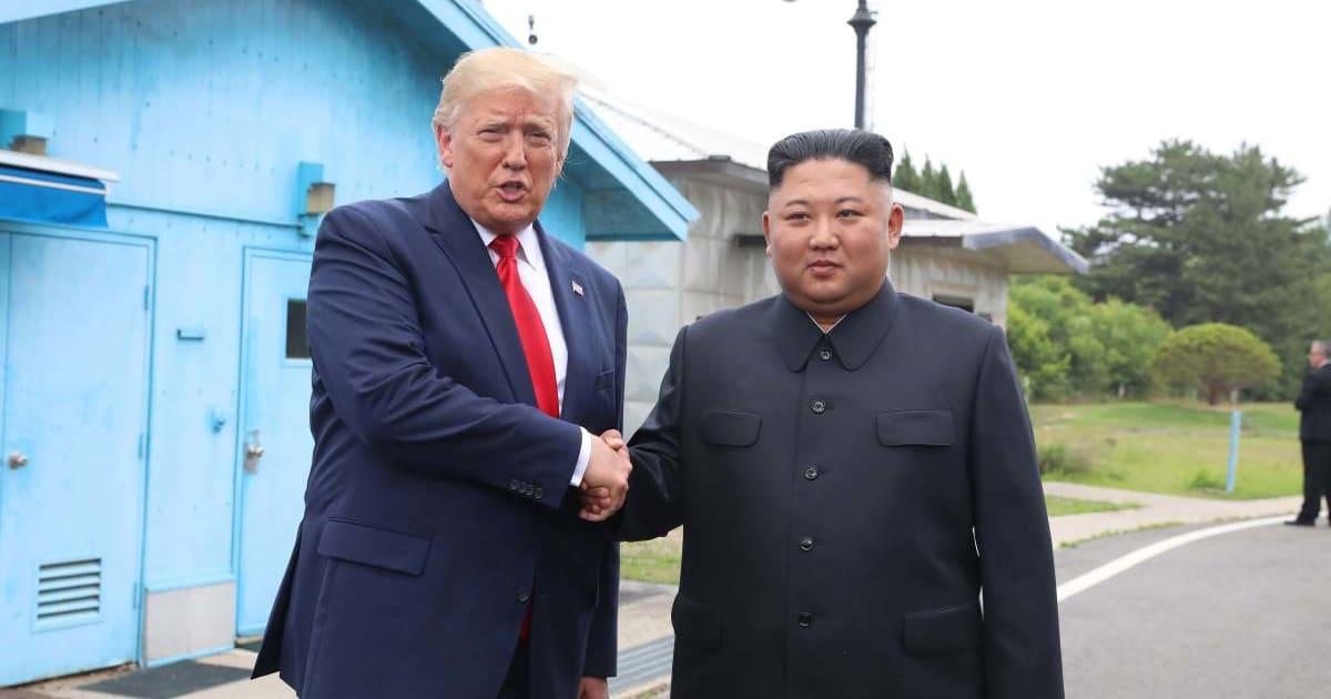 Donald Trump was shown during his latest efforts to revive engagement with North Korean leader Kim Jong Un (Getty Images)