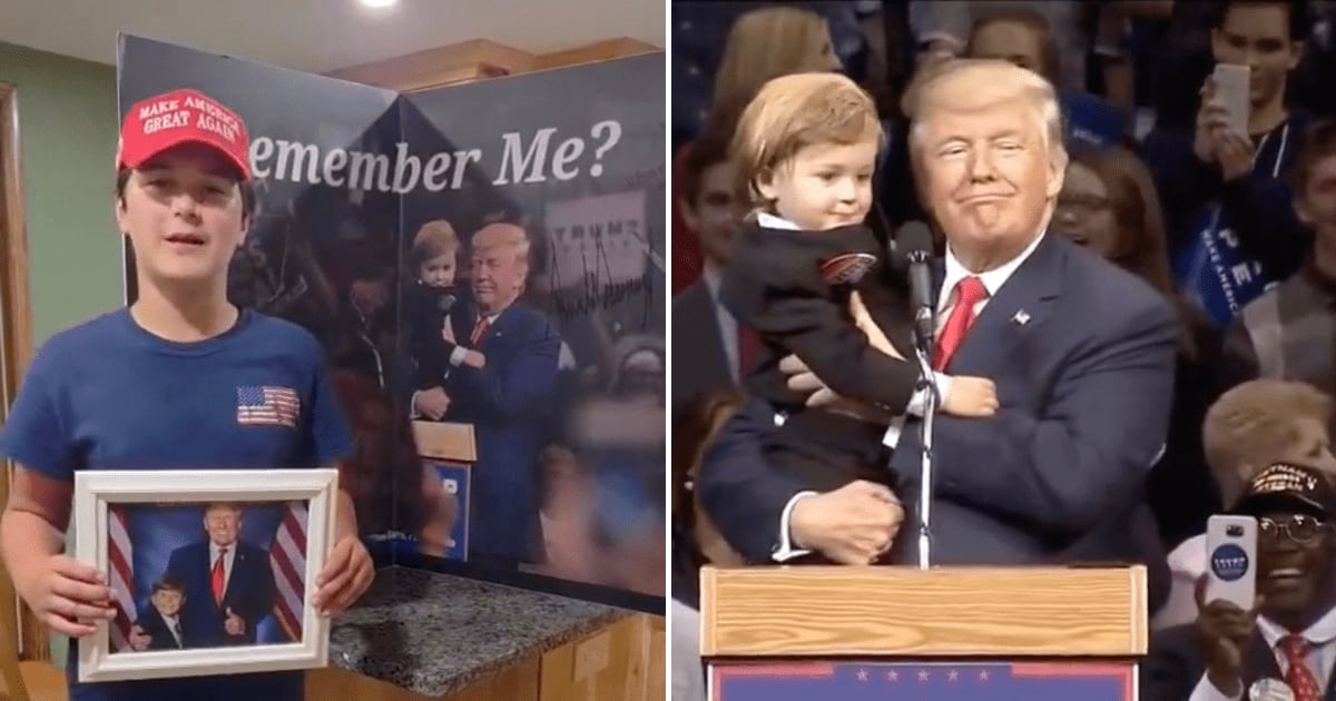 Hunter Tirpak wanted to meet Donald Trump again, and Dan Scavino said the ‘Baby Trump’ is coming to the White House this fall (@KarluskaP/X, @moosiewa_tusi/X)