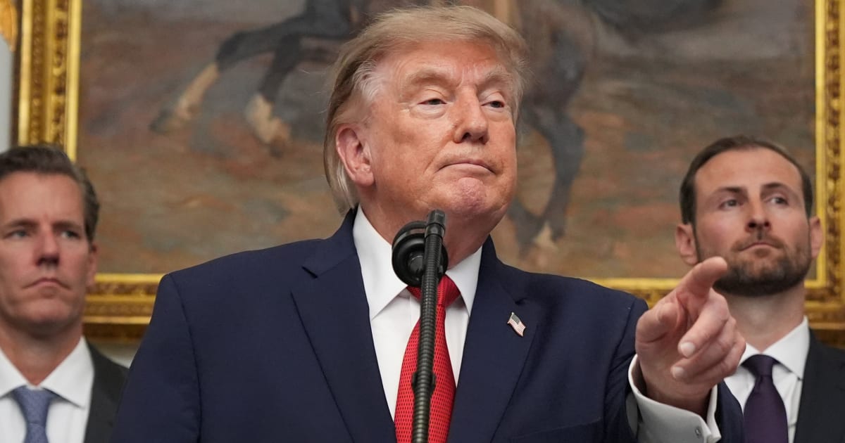 President Donald Trump speaks during a meeting with technology leaders in the Roosevelt Room of the White House, Wednesday, August 19, 2026, in Washington (AP Photo/Jacquelyn Martin)