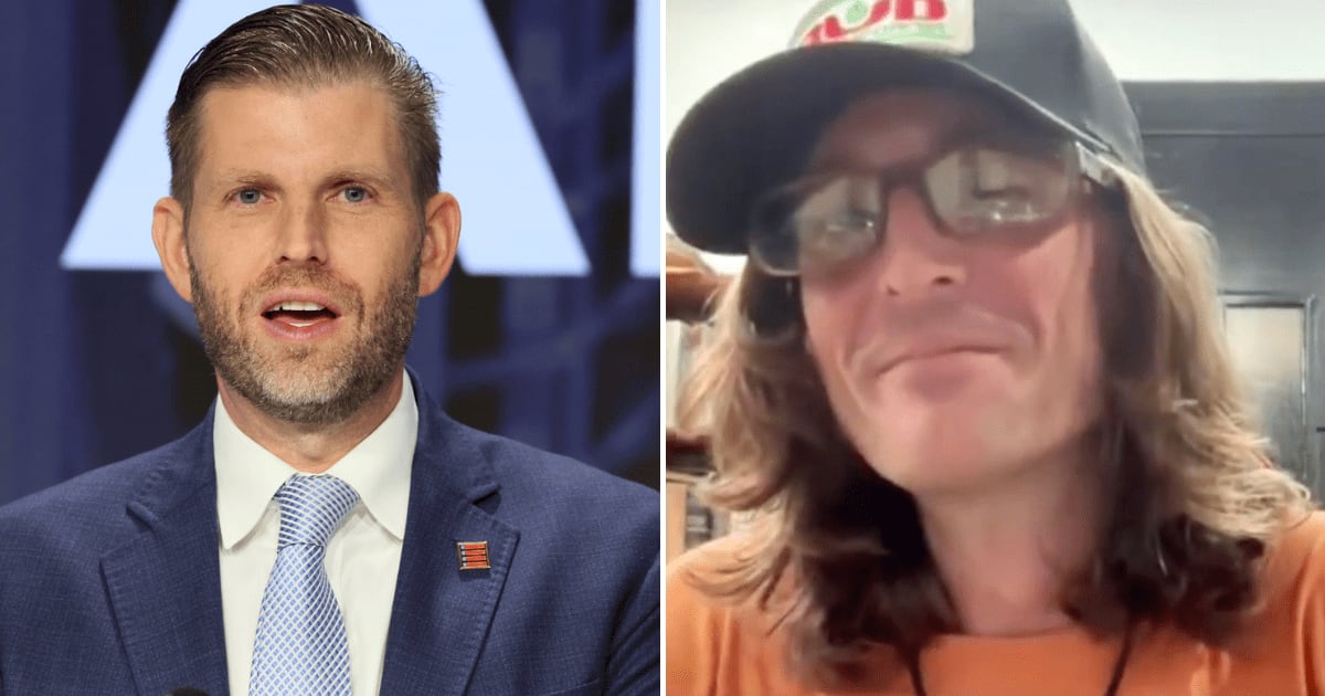 Eric Trump has publicly defended Natalie Harp after her estranged brother spoke about her relationship with Donald Trump (Getty Images, @OutFrontCNN/X)