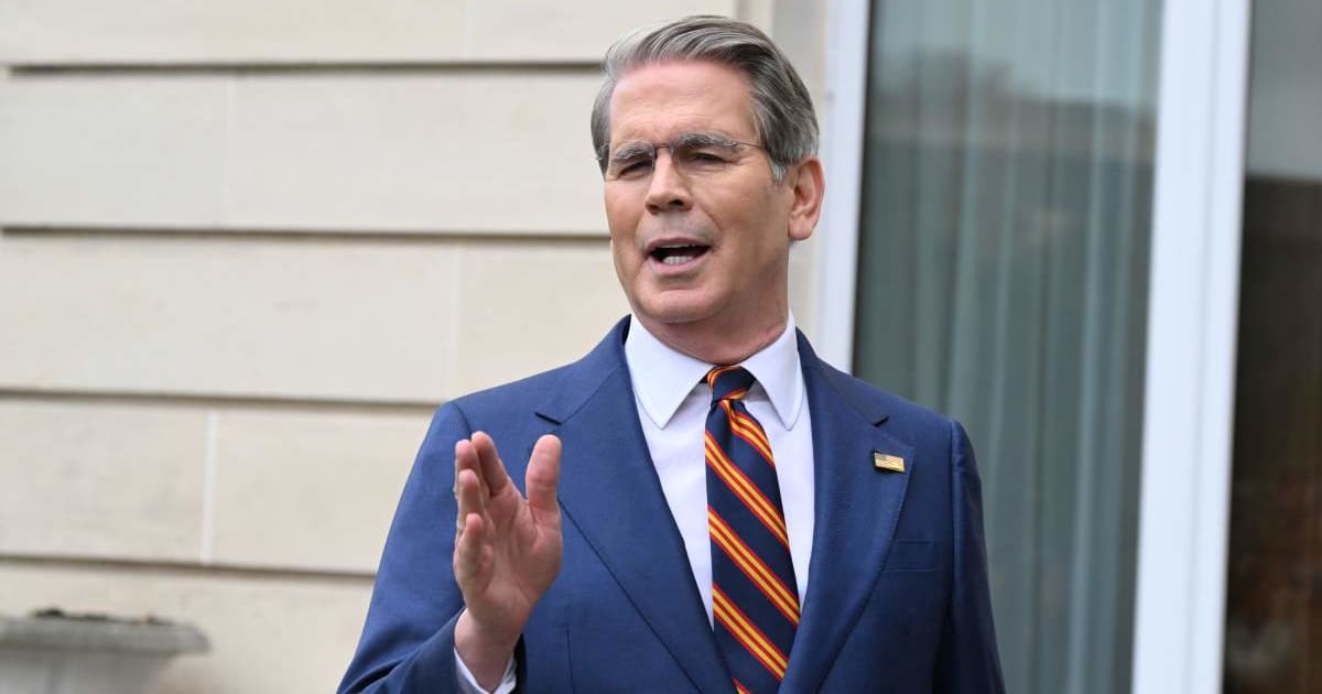 Treasury Secretary Scott Bessent underlined that Washington wants rivals to join the ramped-up campaign on Iran.(AP Photo/Emma Da Silva)